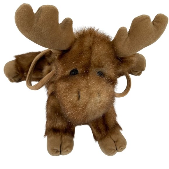 Bearington Moose Tracks Fur Purse Realistic Handbag Plush Toy Teddy Animal - Picture 1 of 12